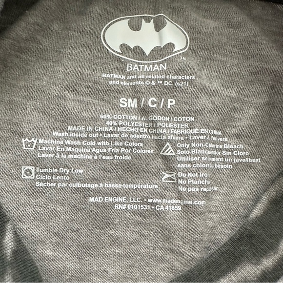 Men’s Batman Long Sleeve Graphic T-shirt Size S - Picture 6 of 13